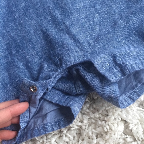 Janie and Jack chambray one piece shortall - Picture 4 of 4